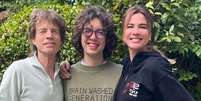 Mick Jagger, Lucas Jagger e Luciana Gimenez Foto: @instagram
