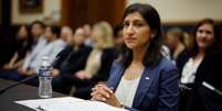 Lina Khan foi nomeada chefe da Comissão Federal de Comércio dos EUA pelo presidente Joe Biden Foto: Getty Images / BBC News Brasil