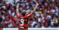 Pedro comemorando gol contra o Bahia –  Foto: Marcelo Cortes / Flamengo / Jogada10