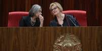 Cármen Lúcia (esq.) e Rosa Weber: por quase 12 anos, ministras foram as únicas duas mulheres na corte de 11 integrantes  Foto: Agência Brasil / BBC News Brasil