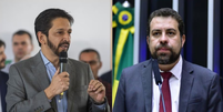 Prováveis adversários em 2024, Ricardo Nunes e Guilherme Boulos usaram a greve do metrô para trocarem farpas  Foto: Taba Benedicto/Estadão