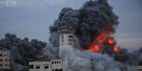 Predio em chamas  Foto: Getty Images / BBC News Brasil