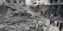 Ataques de Israel em Gaza  Foto: REUTERS/Ibraheem Abu Mustafa