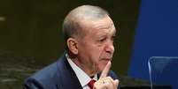 O presidente turco Tayyip Erdogan  Foto: REUTERS/Brendan McDermid