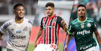  Foto: Raul Baretta/ Santos/ Rubens Chiri/ São Paulo/ Cesar Greco/ Palmeiras / Gazeta Esportiva