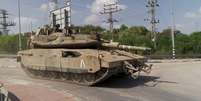 Tanque militar de Israel  Foto: BBC News Brasil