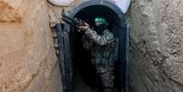 Líder do Hamas em Gaza disse no passado que região tem 500 km de túneis  Foto: Getty / BBC News Brasil