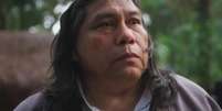 Jurecê (Daniel Munduruku) em ‘Terra e Paixão’  Foto: Reprodução/TV Globo / Márcia Piovesan