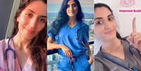 A australiana Dalya Karezi (30) se passava por médica nas redes sociais  Foto: Tik Tok