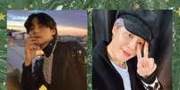 V e Jimin do BTS devem se alistar no exército este ano; saiba outros idols que devem entrar na onda -  Foto: Shutterstock/Reprodução/Instagram/@thv / todateen