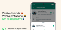 An&uacute;ncio do WhatsApp para o uso de duas contas ao mesmo tempo no aplicativo (Imagem: Reprodu&ccedil;&atilde;o/WhatsApp Blog)  Foto: Canaltech
