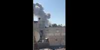 Vídeo de brasileiro mostra bombardeio em Khan Younis, na Faixa de Gaza, nesta quinta, 19  Foto: Reprodução/Hasan Rabee
