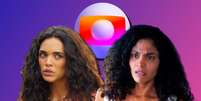 Luna (Giovanna Cordeiro), de 'Fuzuê', e Aline (Bárbara Reis), de 'Terra e Paixão': mocinhas perdidas em tramas pouco interessantes  Foto: Fotomontagem: Blog Sala de TV