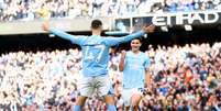 Álvarez celebra gol do Manchester City   Foto: Naomi Baker/Getty Images / Esporte News Mundo