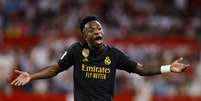 Vinicius Júnior sofreu racismo contra o Sevilla  Foto: Marcelo Del Pozo / Reuters
