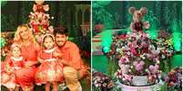 Festa de Maria Flor, filha de Virgínia e Zé Felipe, teve bolo que custou R$ 58 mil  Foto: Reprodução/Instagram