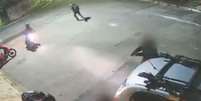 Policial atirou contra um dos assaltantes Foto: Reprodução/Brasil Urgente/TV Band