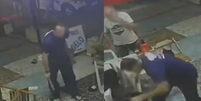 Homem agride c&atilde;o de rua com barra de ferro em Praia Grande, SP  Foto: Reprodu&ccedil;&atilde;o/Redes Sociais