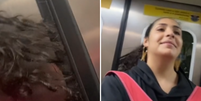 Jovem fica com cabelos presos em porta de metrô em SP e viraliza  Foto: Reprodução/Tik Tok