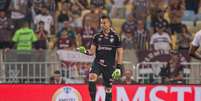 Fábio celebra marca expressiva na Libertadores –  Foto: Marcelo Gonçalves/FFC / Jogada10