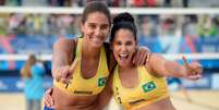  Foto: Ana Patrícia e Duda conquistaram o ouro no vôlei de praia feminino. Foto Alexandre Loureiro/COB @alexandreloureiroimagens / Gazeta Esportiva