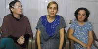 Três mulheres mantidas reféns pelo Hamas aparecem em vídeo   Foto: Reprodução/Hamas