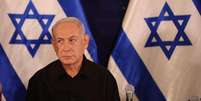 Líder mais longevo de Israel, tendo ocupado o cargo de primeiro-ministro seis vezes, Benjamin Netanyahu está no centro de polêmicas em meio à guerra  Foto: Getty Images / BBC News Brasil