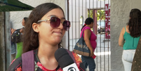 Thaynna Tawane Gomes Paurilho perdeu a prova do Enem  Foto: TV Globo
