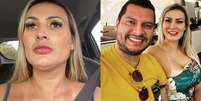 Andressa Urach e ex  Foto: marido, Thiago Lopes. Reprodução/Instagram / Mais Novela