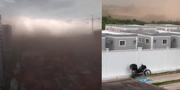 Vento causa 'tempestade de areia' e deixa imóveis encobertos em Manaus  Foto: Reprodução
