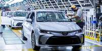 Produção do Toyota Corolla na fábrica de Indaiatuba, SP  Foto: Toyota / Guia do Carro