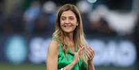 Presidente do Palmeiras Leila Pereira.   Foto: Alexandre Schneider/Getty Images / Getty Images