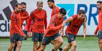  Foto: ESCALA&Ccedil;&Atilde;O DO FLAMENGO: Diego Alves, Isla, Rodrigo Caio, L&eacute;o Pereira e Filipe Luis; Willian Ar&atilde;o, Thiago Maia e Andreas Pereira; Everton Ribeiro, Gabigol e Michael &ndash;  Divulga&ccedil;&atilde;o / Gazeta Esportiva