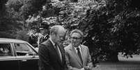 Henry Kissinger (direita) ao lado do presidente americano Gerald Ford em 1974.  Foto: Reprodução/Wikipedia