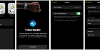 O Double Tap precisa ser ativado manualmente no aplicativo Watch do iPhone (Captura: Jucyber/Canaltech)  Foto: Canaltech