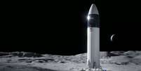 O desenvolvimento do HLS, da SpaceX, segue atrasado e pode adiar o retorno à Lua (Imagem: Reprodução/SpaceX)  Foto: Canaltech