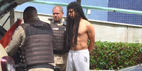 Zachary em sua primeira prisão em Salvador, em março deste ano  Foto: Reprodução/TV Bahia
