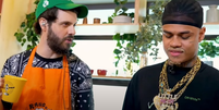 Diogo Defante e MC Cabelinho  Foto: Reprodu&ccedil;&atilde;o: YouTube/Podpah