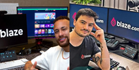Neymar Jr e Felipe Neto não foram citados em reportagem do 'Fantástico' sobre divulgação de plataforma de apostas  Foto: Arte/Terra