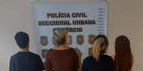 Quatro dos sete presos pela opera&ccedil;&atilde;o que tem como objetivo reprimir e combater 'influencers' que t&ecirc;m divulgado plataformas de jogos de azar e causando preju&iacute;zos a seguidores  Foto: Reprodu&ccedil;&atilde;o/ Pol&iacute;cia Civil do Estado do Par&aacute;