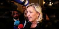 Marine Le Pen disse que lei representa uma "vitória ideológica" para seu partido  Foto: Reuters / BBC News Brasil