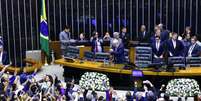 Promulgação da Emenda Constitucional nº 132 de 2023, referente à Proposta de Emenda à Constituição nº 45 de 2019, que altera o Sistema Tributário Nacional.  Foto: Zeca Ribeiro/Câmara dos Deputados