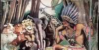 Há diversas histórias de que ele pessoalmente tenha se empenhado em transformar o Vovó Índio em símbolo do Natal brasileiro  Foto: BBC Brasil/Trecho da capa do livro de Christovam de Camargo