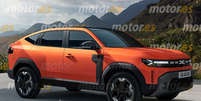 Projeção imagina futuro SUV cupê brasileiro da Renault  Foto: Motor.es/Reprodução