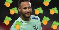 Neymar consegue valor da Mega da Virada em oito meses de salário.  Foto: Getty Images / Purepeople