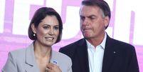 Bolsonaro e Michele receberam mais de R$ 50 mil do PL em 2023  Foto: Reprodução/Reuters