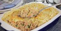 Fricassê de pernil com queijo – Foto: Stela Handa  Foto: Guia da Cozinha