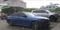 BMW estava estacionada na Rodoviária de Balneário Camboriú, em Santa Catarina.  Foto: Reprodução/ NSC TV