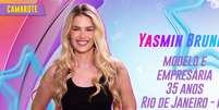 Yasmin Brunet está confirmada no "BBB 24"; atriz integra o time Camarote.  Foto: Divulgação, TV Globo / Purepeople