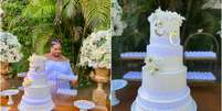 MC Carol encomendou bolo de quatro andares para sua festa de casamento  Foto: Divulgação